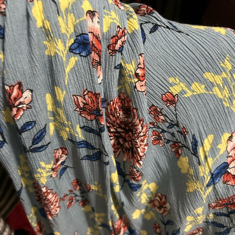 Dayton Floral Blue Maxi Dress - Picture 5 of 5